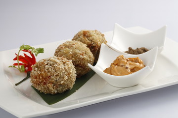 fried meat ball