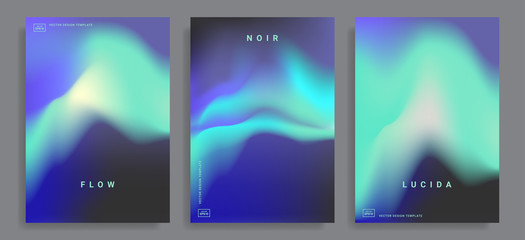 Fototapeta design templates with vibrant gradient shapes obraz
