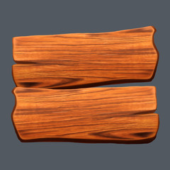 Wooden plaque. Board.