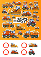 Vehicles Counting Children Educational Game