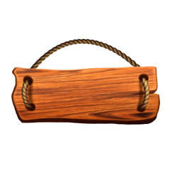 Wooden plaque. Board.