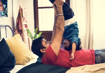 Obraz premium A happy Indian family