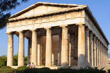 Obraz premium Temple of Hephaestus Theseion at the north-west side of the Agora - Athens, Greece