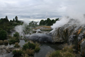 Obraz na płótnie Canvas Rotorua geysers
