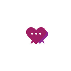 Love Chat Social Media Icon