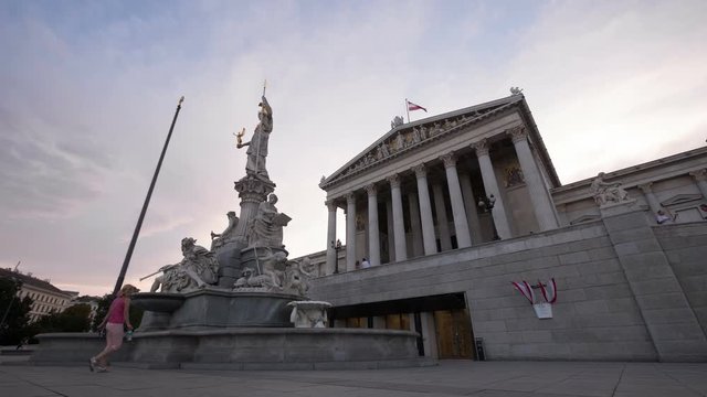 Timelapse of the Austrian Parliament 