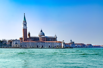 Fototapeta premium The church of San Giorgio Maggiore on Isola San Giorgio, Venice