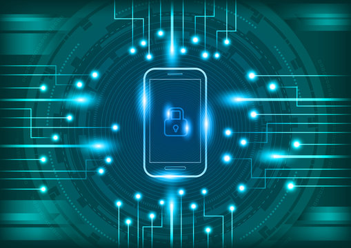 Mobile phone with digital security concept