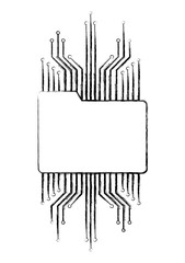 folder file data information circuit technology vector illustration