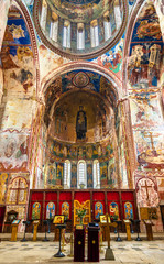 Obraz premium Interior of Gelati Monastery near Kutaisi. It is a medieval complex recognized by UNESCO