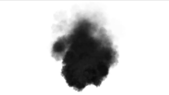 4k black smoke up,military action,war scene.