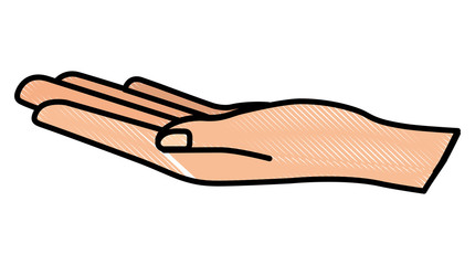 human hand gesture icon image vector illustration drawing