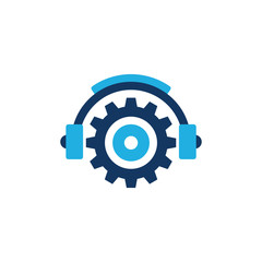 Wheel Music Logo Icon Design
