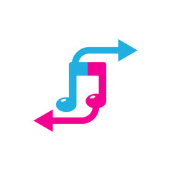 Transfer Music Logo Icon Design