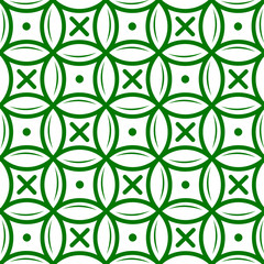 Fototapeta premium Leaf vector Seamless pattern - geometric leaf illustration