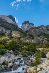 Fototapeta na wymiar Patagonia mountains