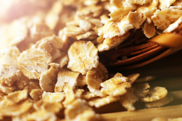 oat flakes, healthy cereals so close