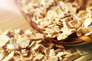 oat flakes, healthy cereals so close