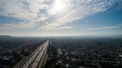 Fototapeta premium Sunset in Los Angeles