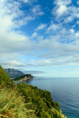 Fototapeta na wymiar Adriatic coast of Budva riviera