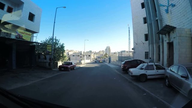  Handheld timelapse drive through the city streets