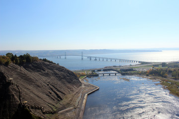 Vue sur l’île d’Orléans, Québec, Canada