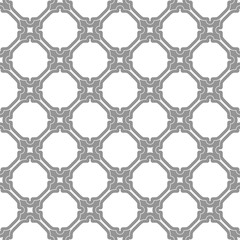 Seamless vector gray ornament in arabian style. Geometric abstract background. Pattern for wallpapers and backgrounds
