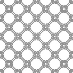 Seamless vector gray ornament in arabian style. Geometric abstract background. Pattern for wallpapers and backgrounds