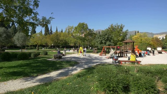 Playground in a park
