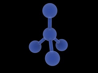 3d illustration of molecule model. Science background with molecule
