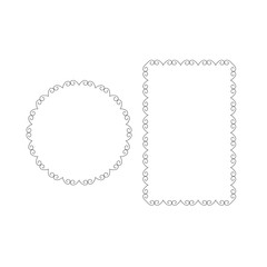 Vector set of decorative frames.