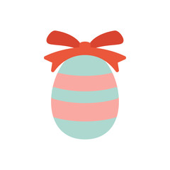 Egg easter flat icon vector