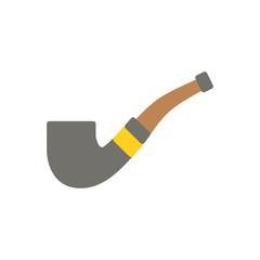 Smoke pipe patrick's day flat icon vector