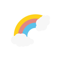 Rainbow patrick's day flat icon vector