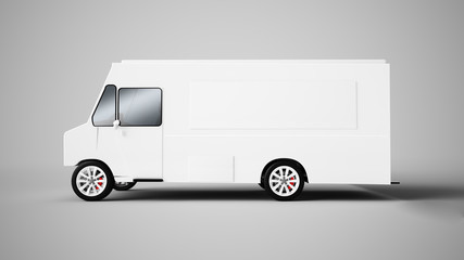 3d rendering of a food truck