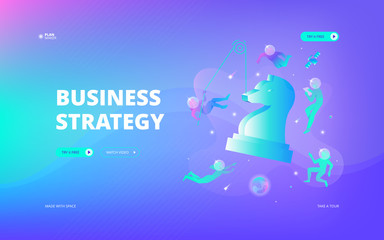Business strategy web banner