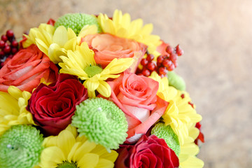 Colorful flower bouqet