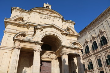 Fototapeta na wymiar Church of Saint Catherine of Italy, Valletta Malta 