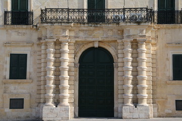 Fototapeta na wymiar The Grandmaster’s Palace in Valletta, Malta