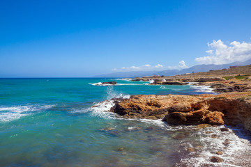 Fototapeta na wymiar Coast in Crete. Greece