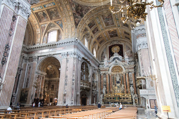 Neapel, Italien, Straßen, Gasse, Innenstadt, Gebäude, Kirche