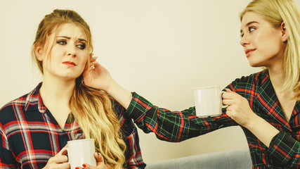 Female comforting her friend