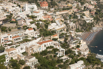 Fototapeta na wymiar Amalfi, Amalfitana, Amalfiküste, Küste, Neapel, Capri, Italien, Meer, Wasser, Häuser