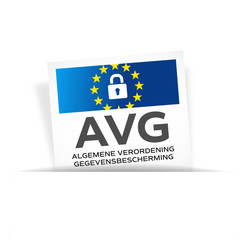 Fototapeta premium AVG - Algemene Verordening Gegevensbescherming