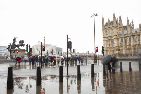 Rainy Day In London City