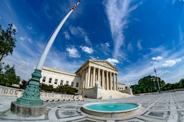 Supreme Court building in Washington dc detail