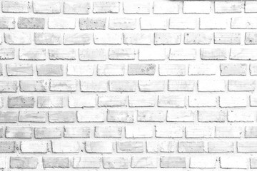 Fototapeta na wymiar White brick wall texture and background.