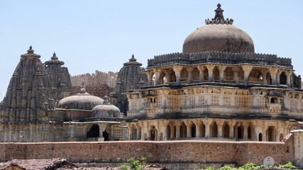 Festung, kumbhalgarh fort in rajasthan, Indien