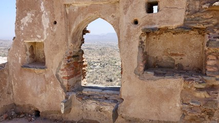 Festung, kumbhalgarh fort in rajasthan, Indien