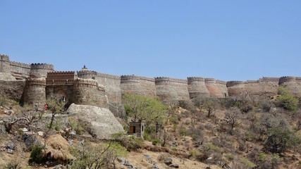 Festung, kumbhalgarh fort in rajasthan, Indien